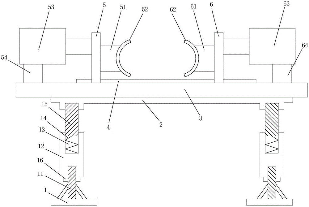 Steel tube clamping device