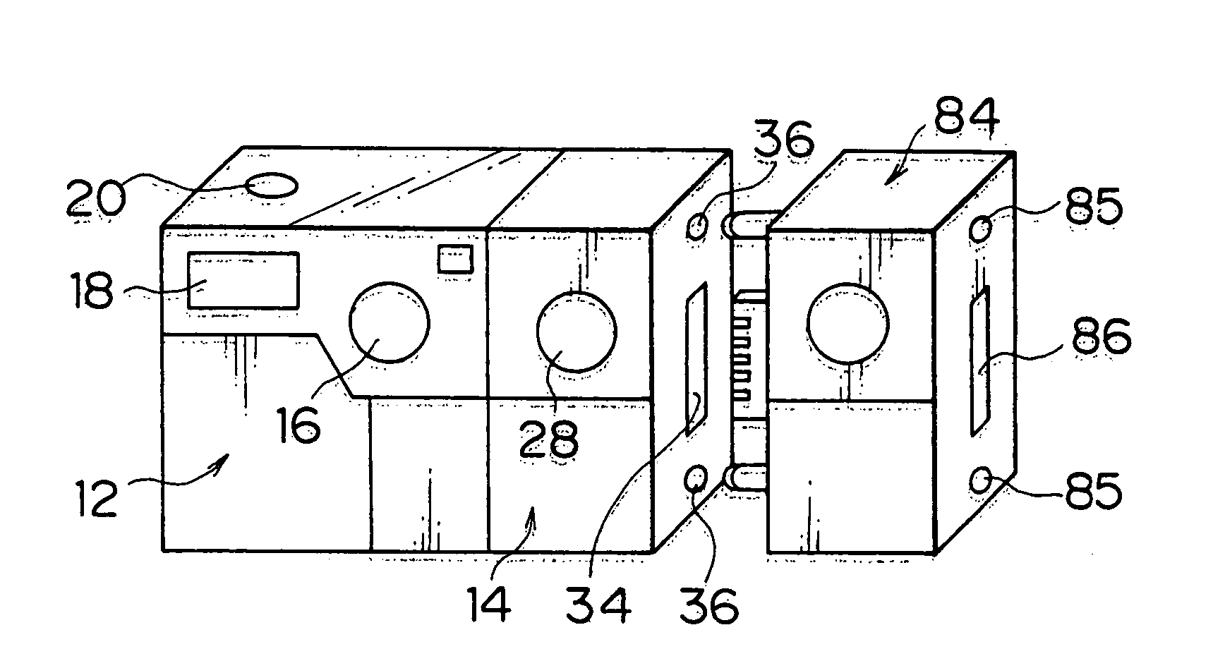 Image-capturing apparatus having multiple image capturing units