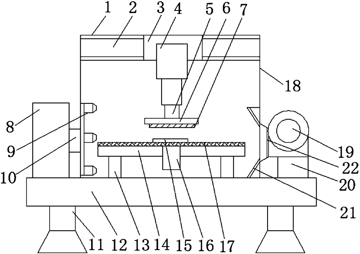 High-efficiency dust removal device for leather production processing