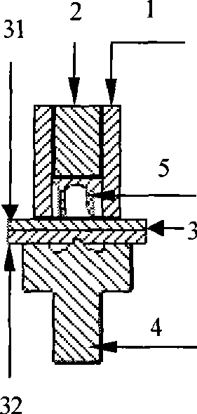 Agitating friction riveting device and riveting method