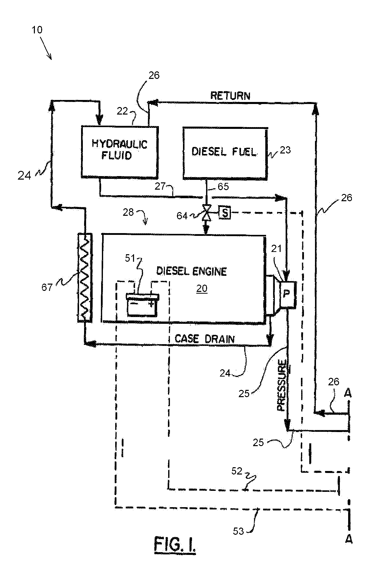 Method and apparatus for deactivating a hydraulic device that is leaking hydraulic oil