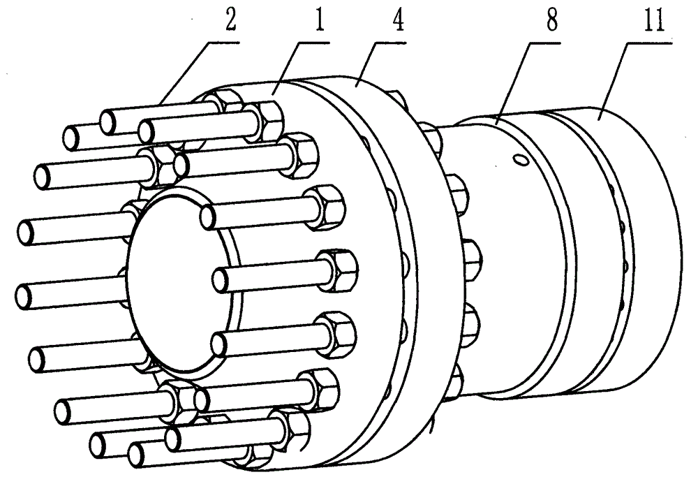 Quick pipeline connecting flange