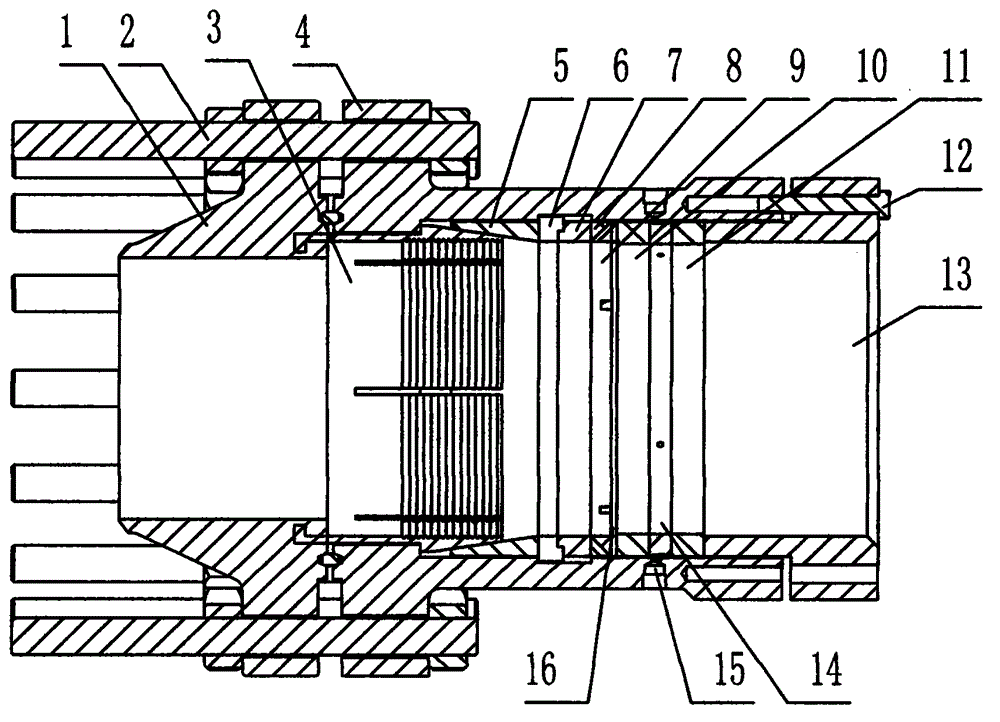 Quick pipeline connecting flange