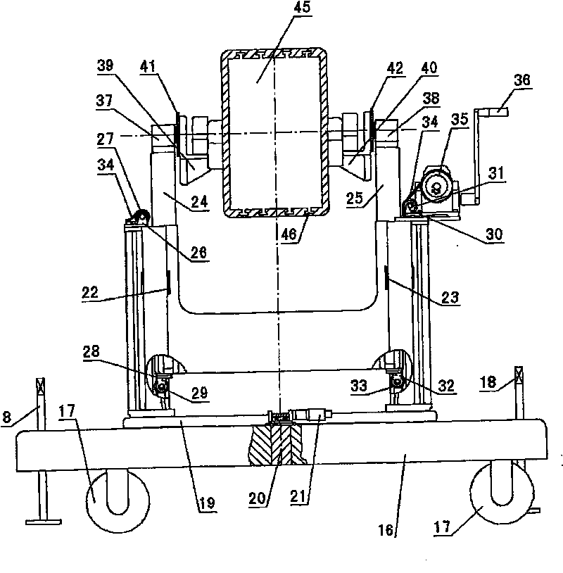 Mobile three-dimensional adjusting device for optical instrument detection