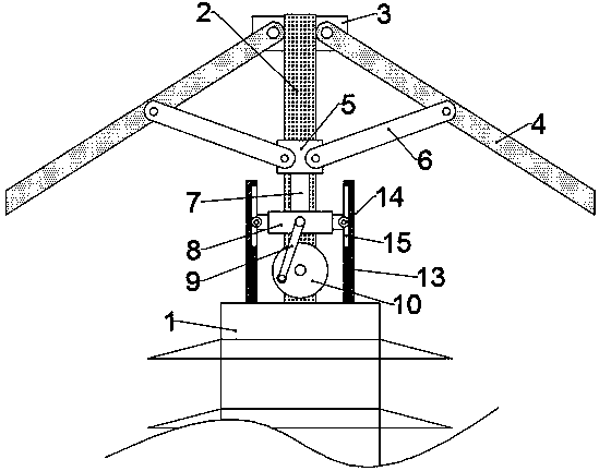 Bird-prevention umbrella hat for high-voltage power transmission line insulator