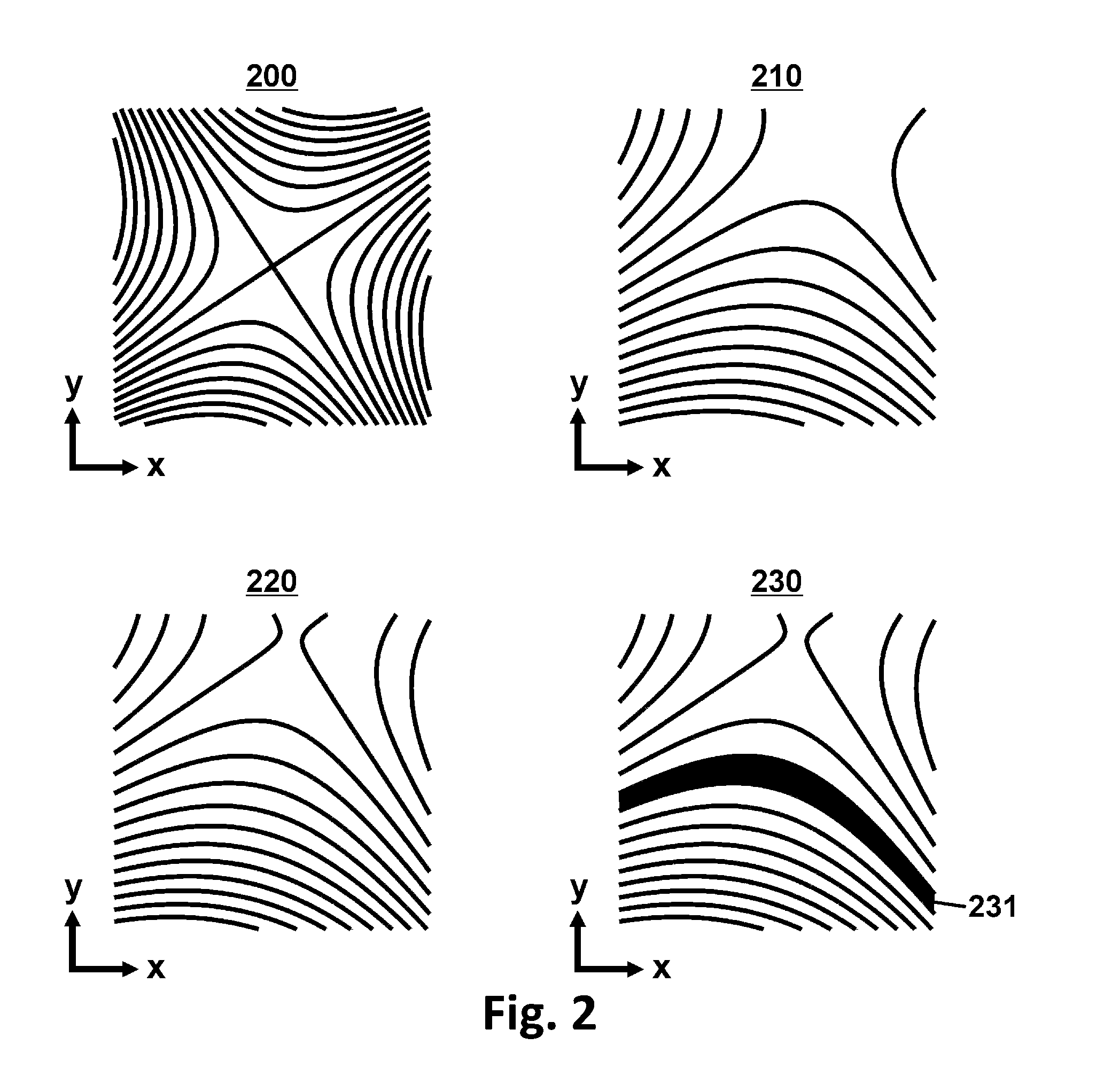 Method of magnetic resonance imaging for the selection and recording of curved slices