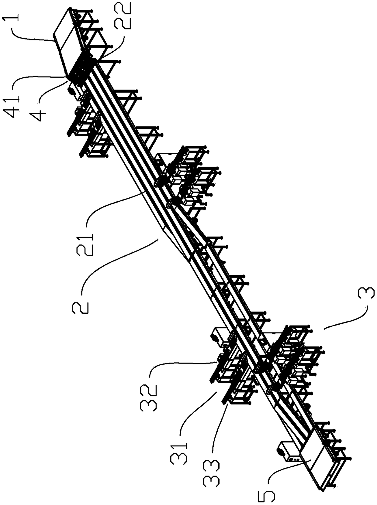 Multichannel feeding device for sandwich biscuits