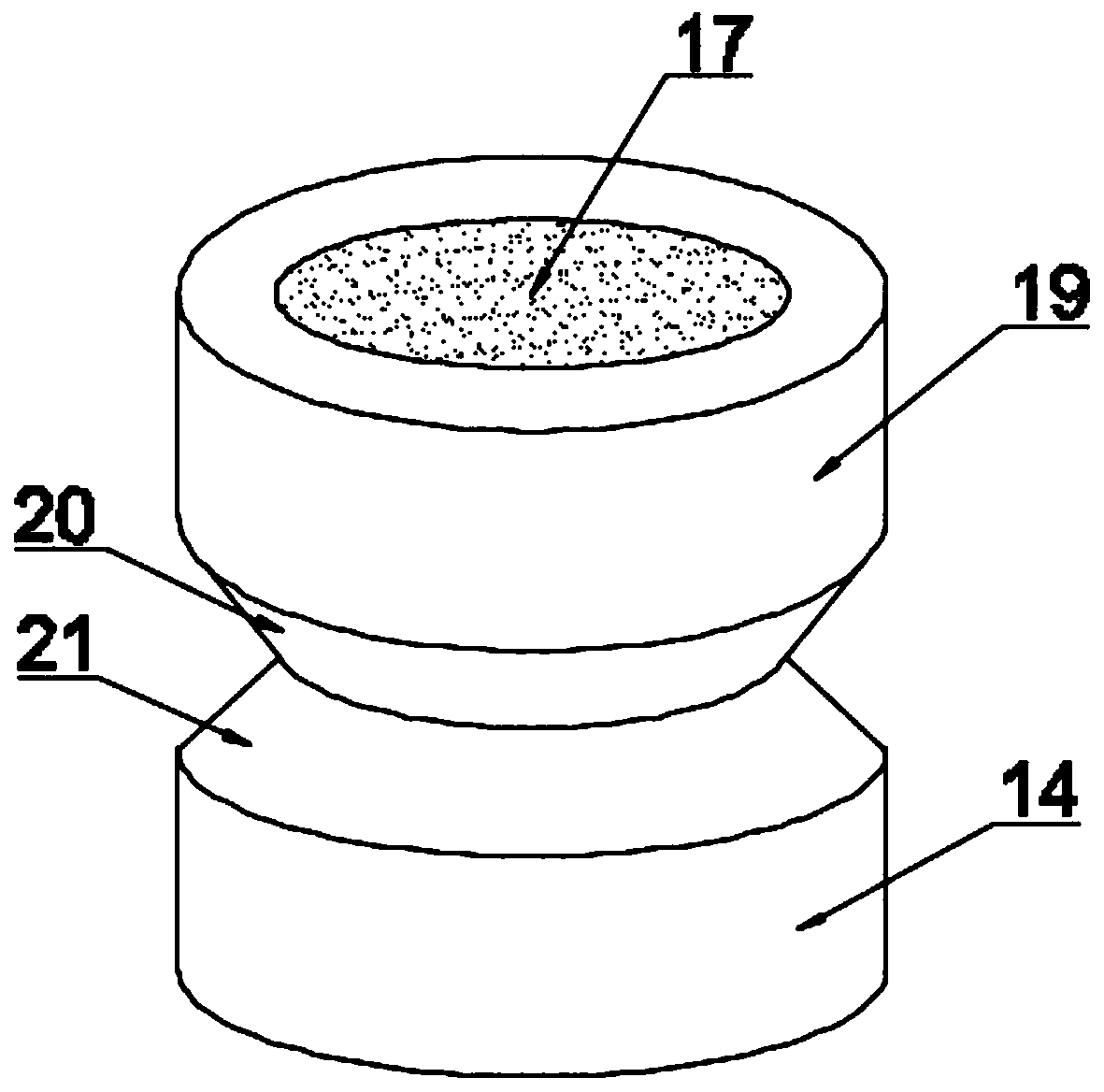 A magnetic resistance linkage damping device for electromechanical equipment