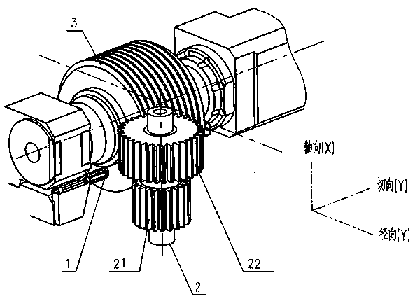 Pressing duplex gear tooth groove centering grinding method