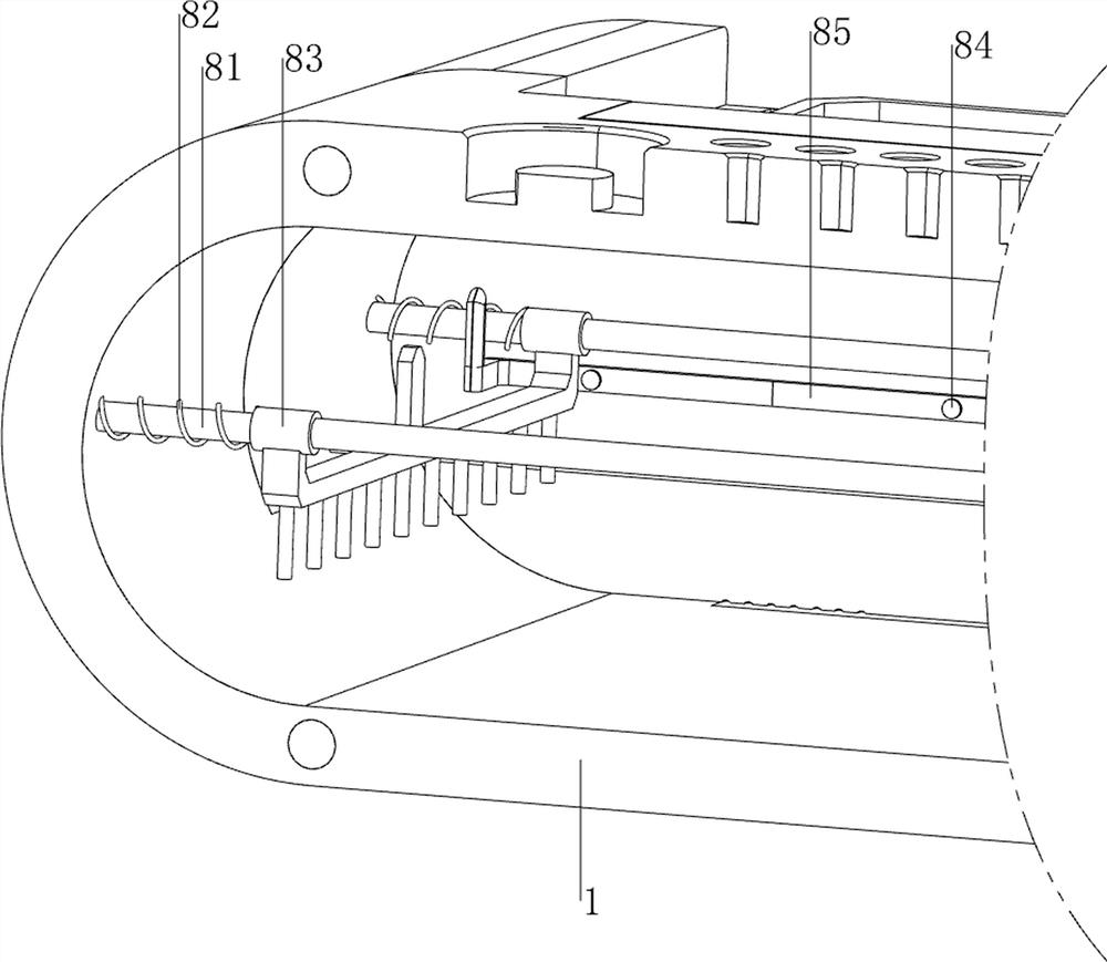 Medical surgical instrument disinfection device