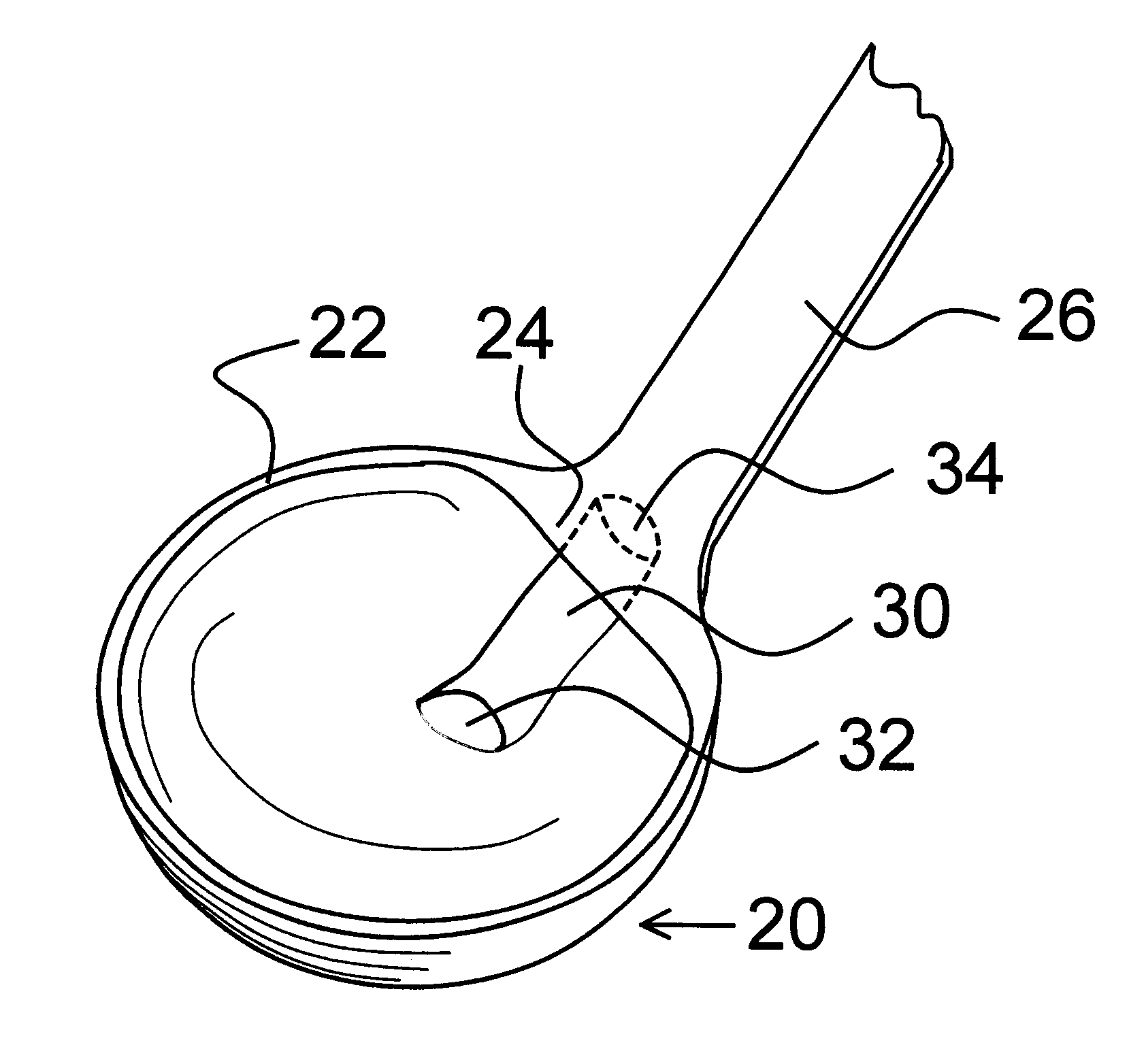 Simple fat skimming ladle