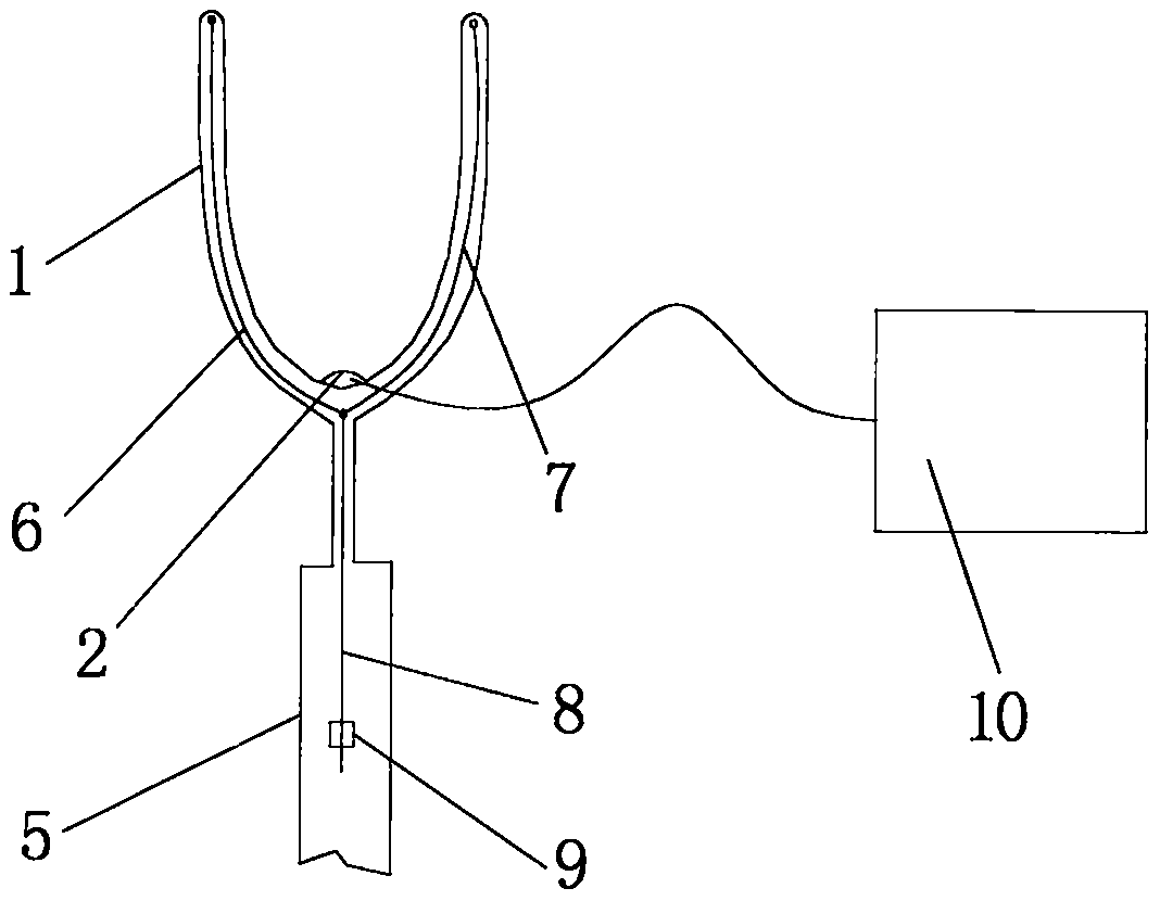 A pressure-selective hepatic portal blocking device