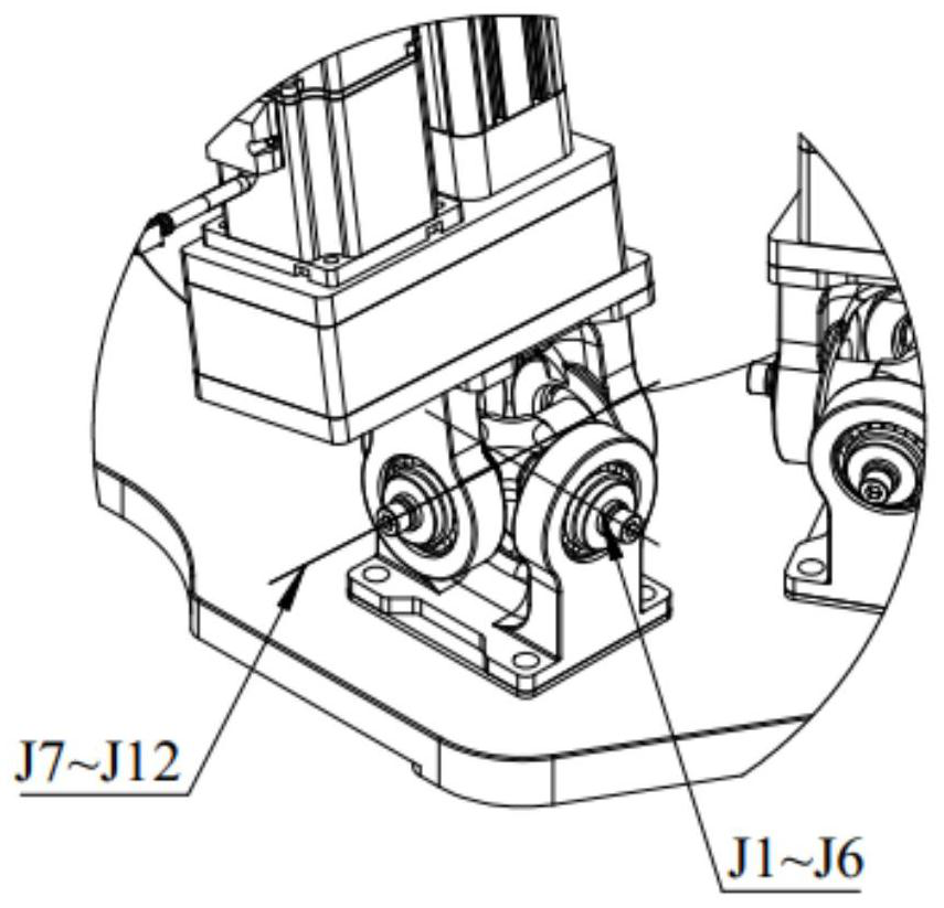 Position inverse solution method of six-axis robot and six-axis robot