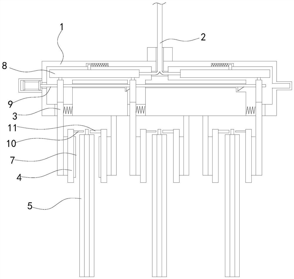 Detachable prefabricated building wall and dismounting and mounting device thereof