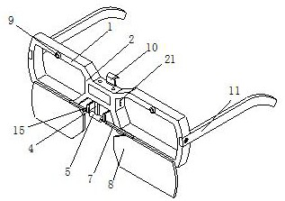 Eye protection device for camera shooting