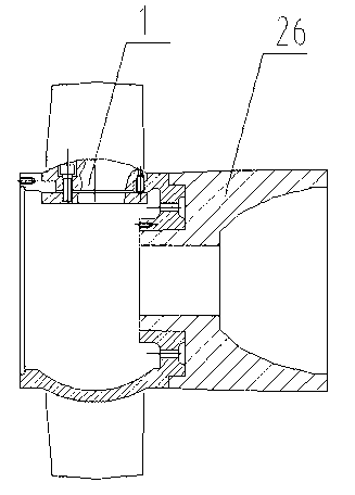 Through-flow submersible electric pump