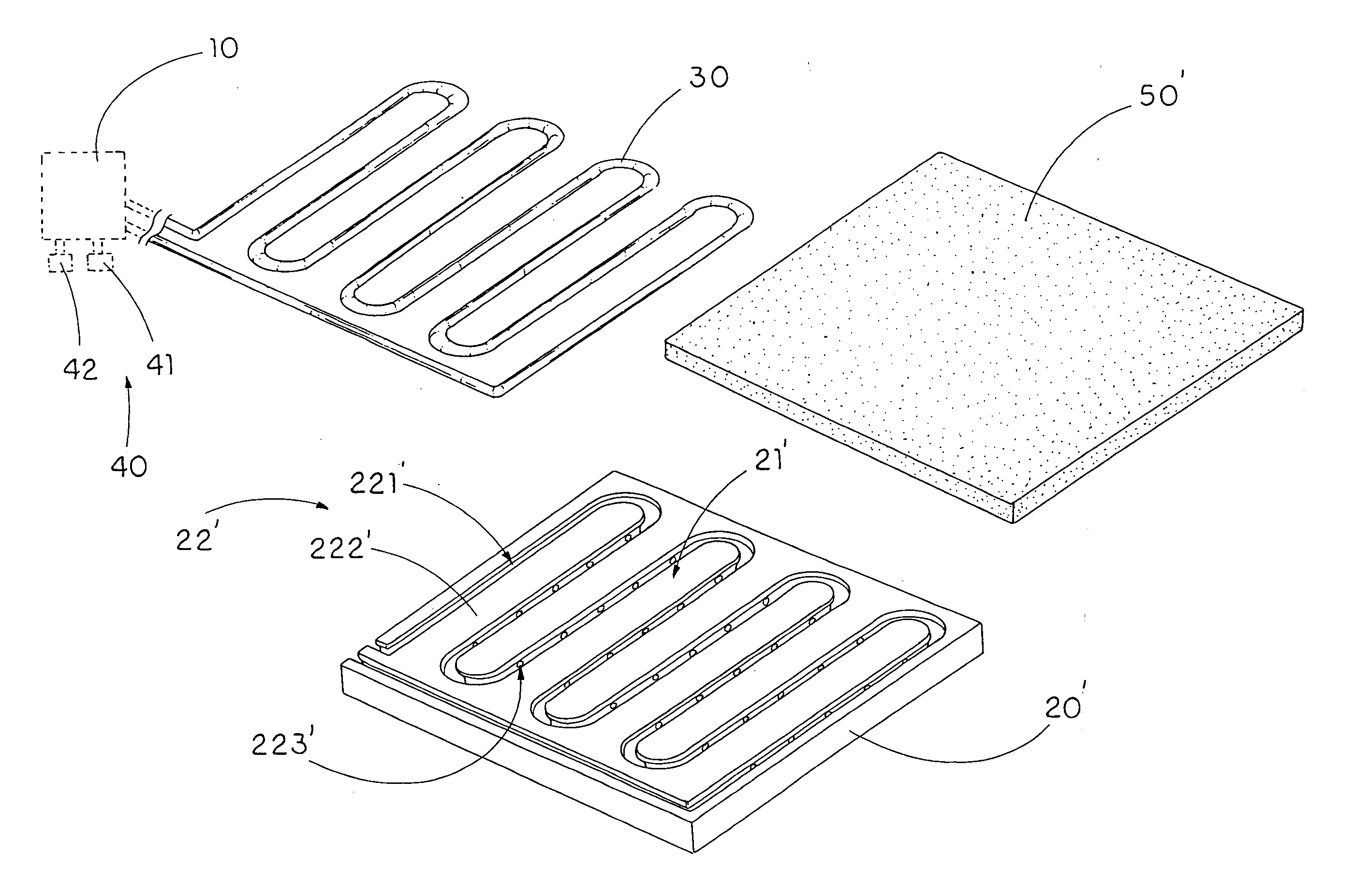 Low voltage and high performance climate control pad for skin surface