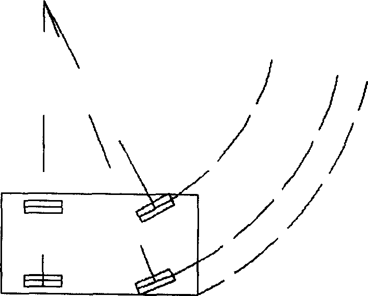 Separated steering device for vehicular four wheels and its control method