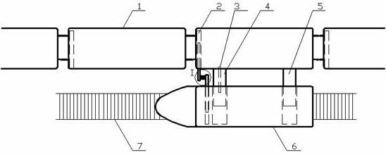 Device and method capable of realizing getting-on and getting-off of passengers without stopping of train when arriving at station