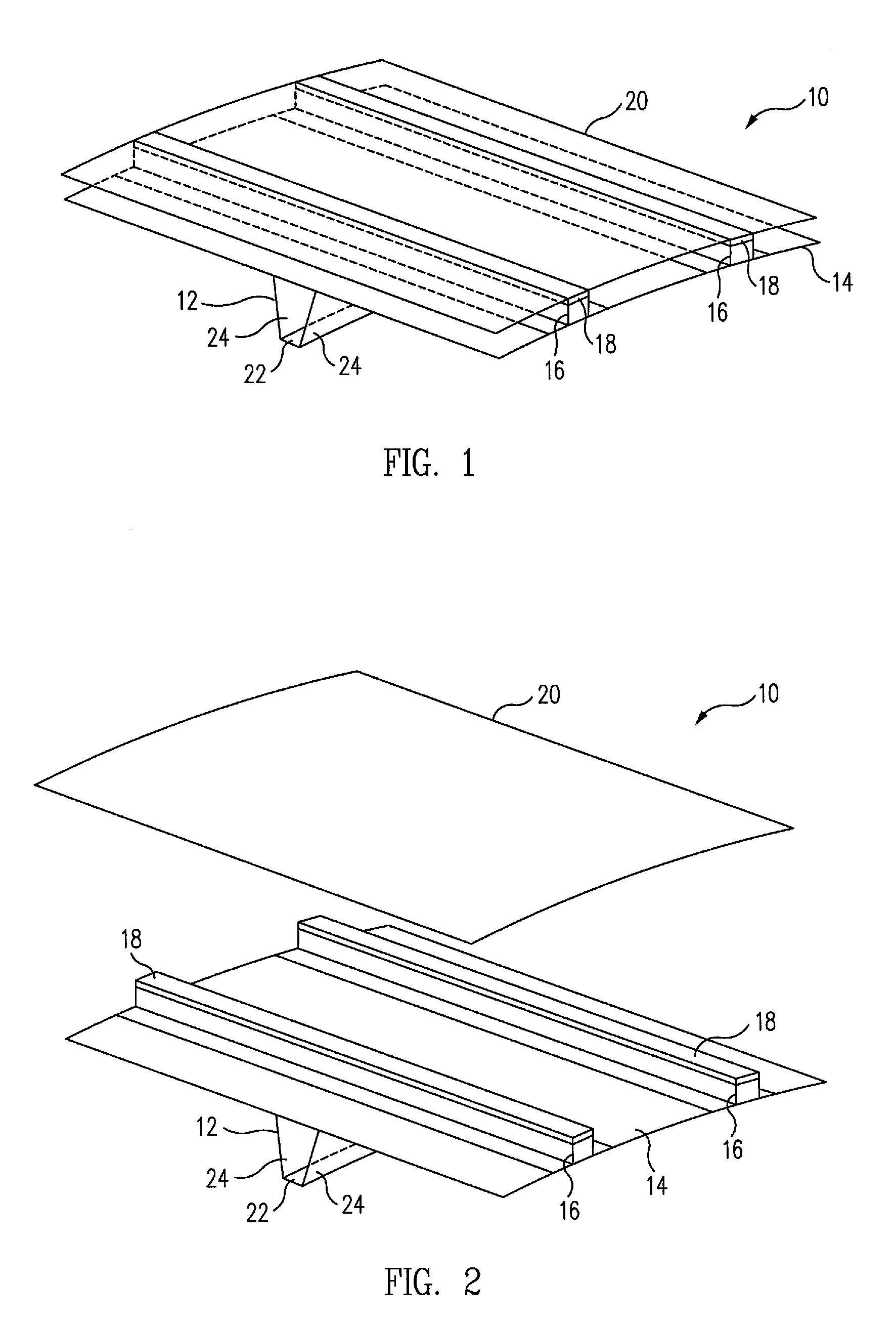 Composite aircraft structures with hat stiffeners