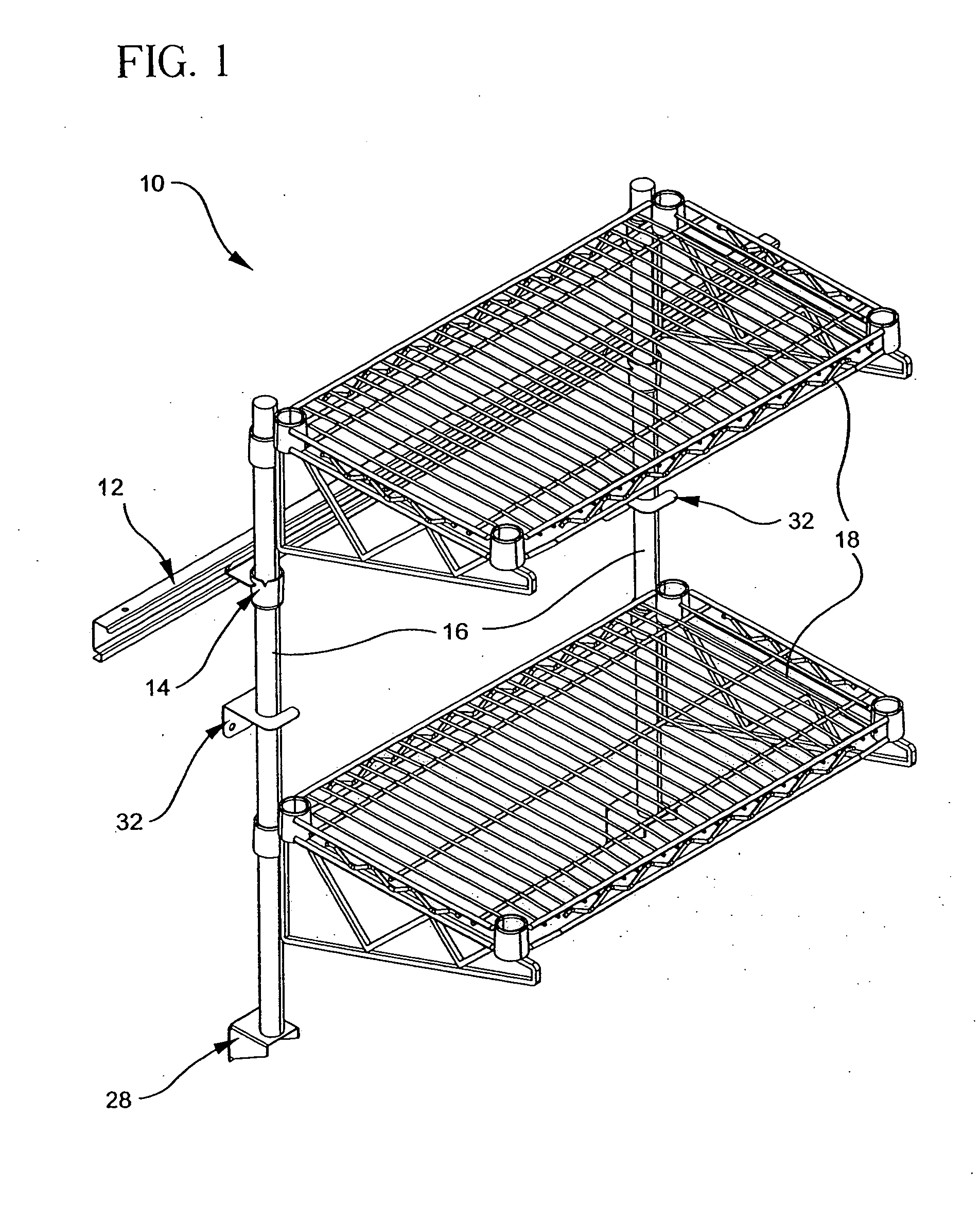 Wall-mounted shelving system