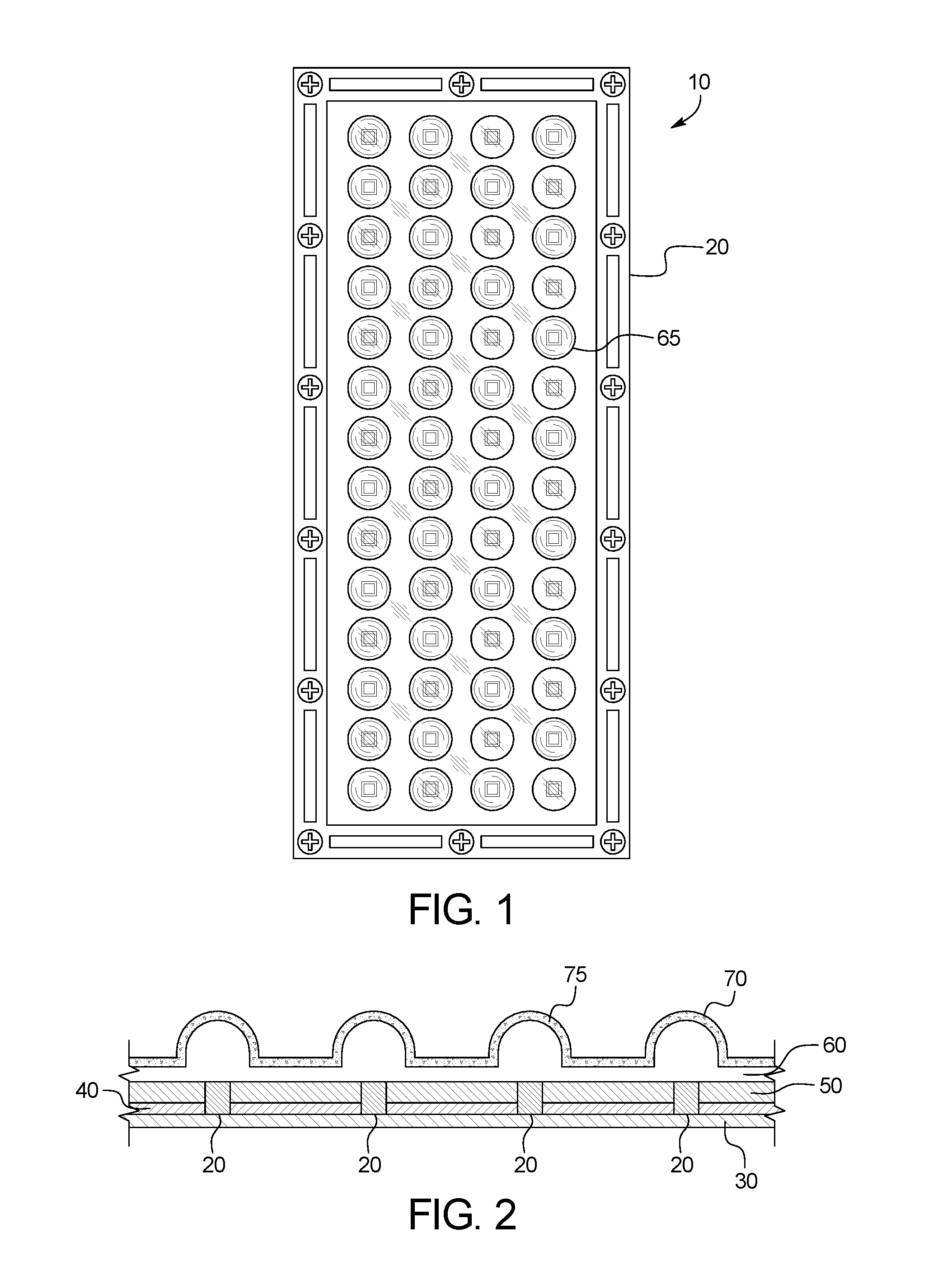 Reduced glare LED light device