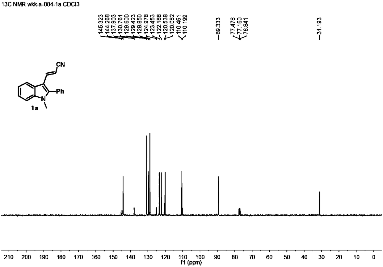 Synthesis method of 3-(2-cyanovinyl)indole derivative