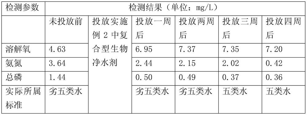 Composite biological water purifying agent and preparation method thereof