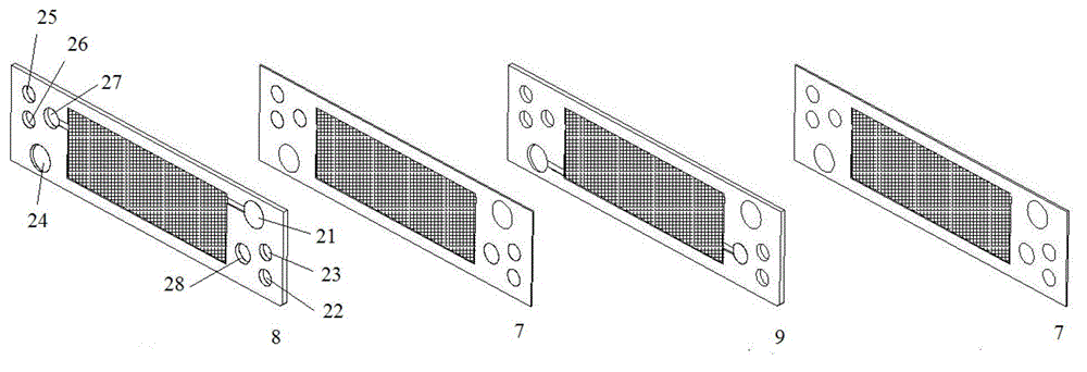 Humidifier for fuel cells and fuel cell stack with humidifier