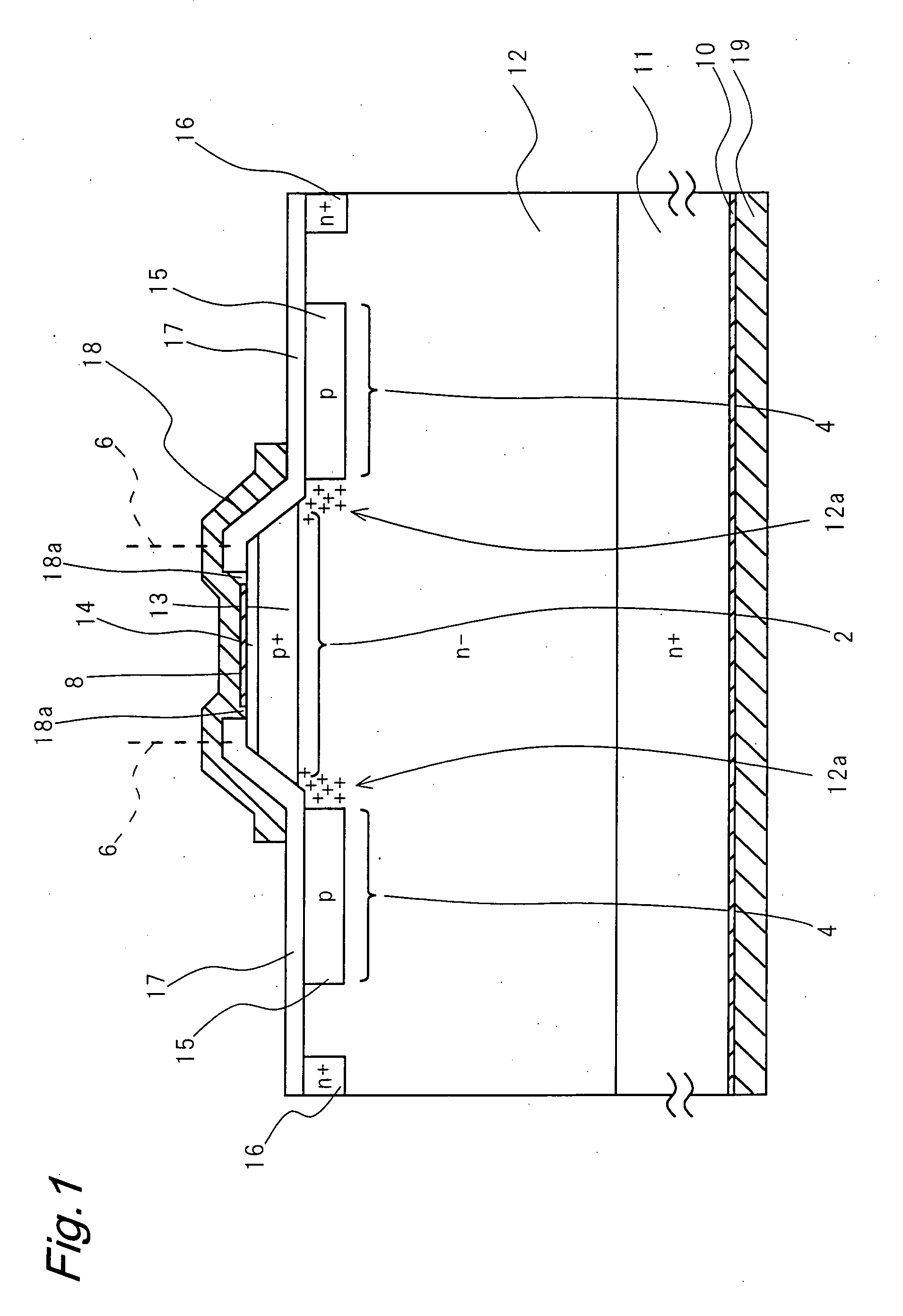 High-withstand voltage wide-gap semiconductor device and power device