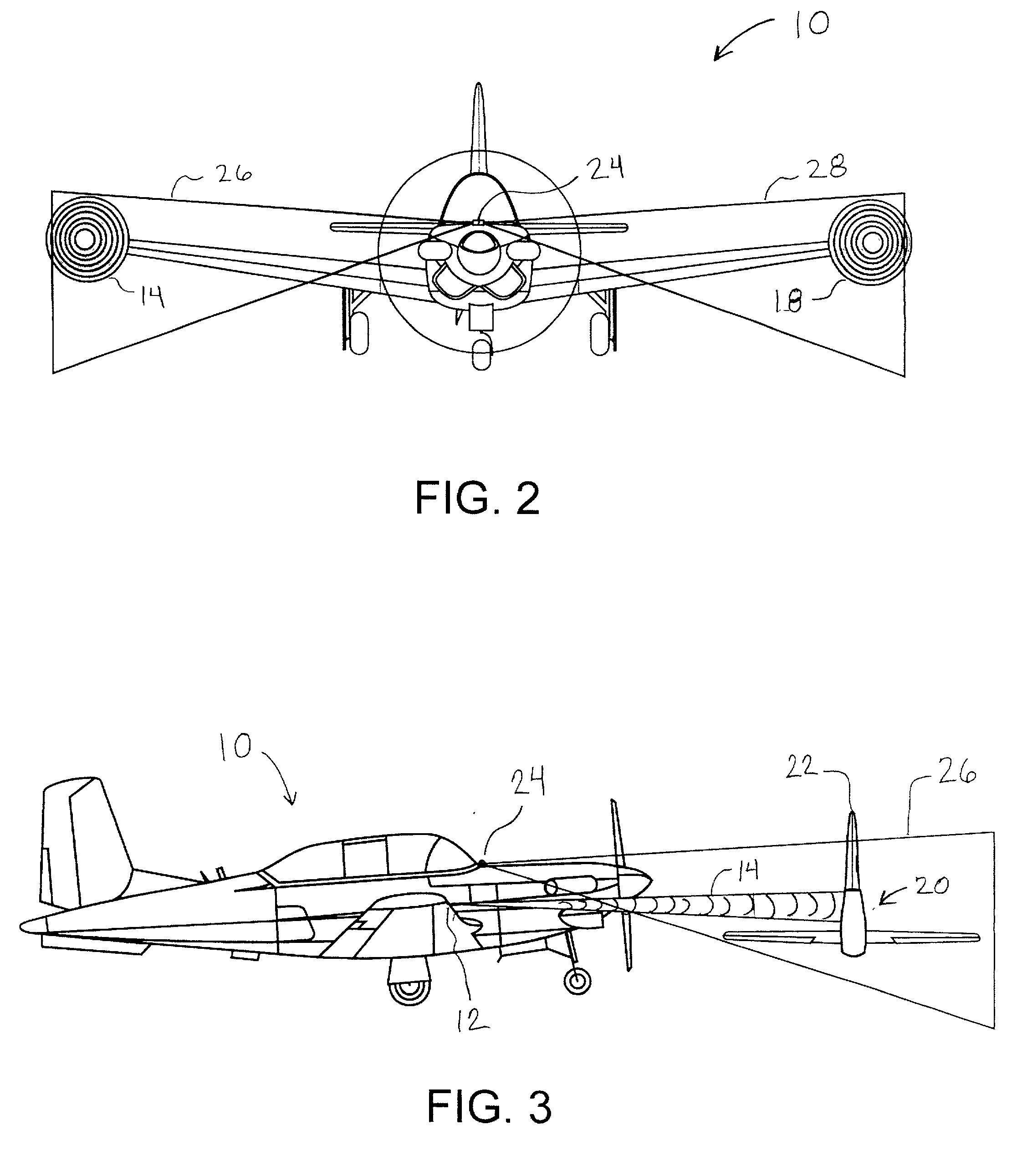 System and method of preventing aircraft wing damage