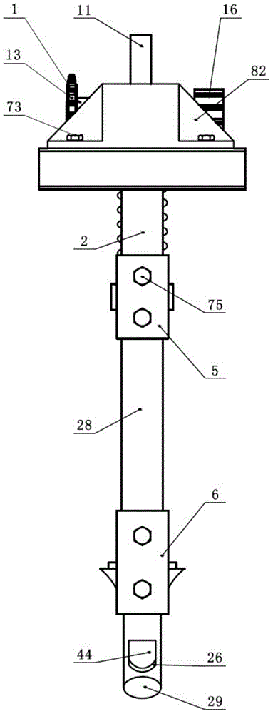 Rear valve type corn precision straight seeding and hole sowing device