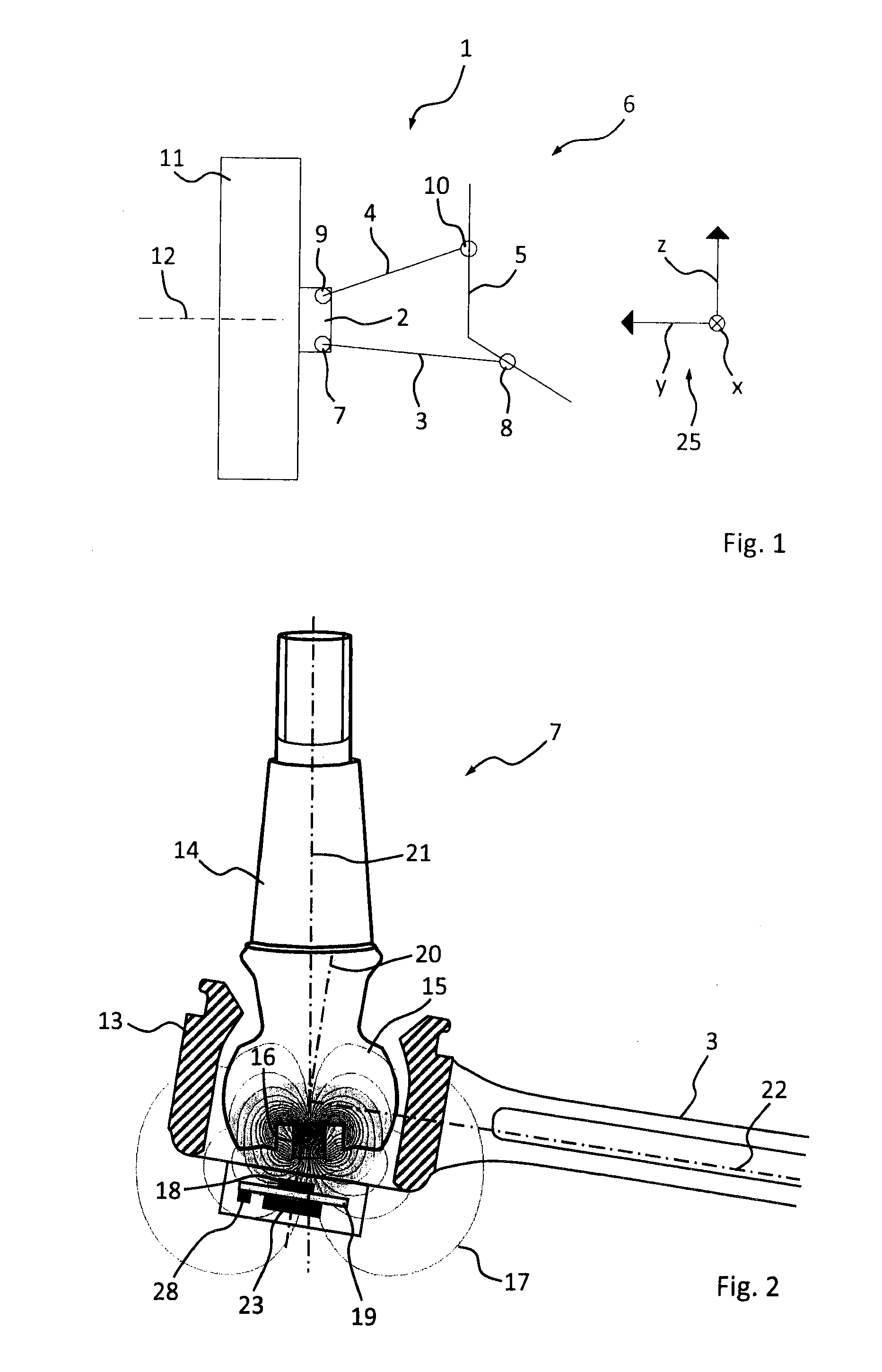 Wheel suspension for a vehicle