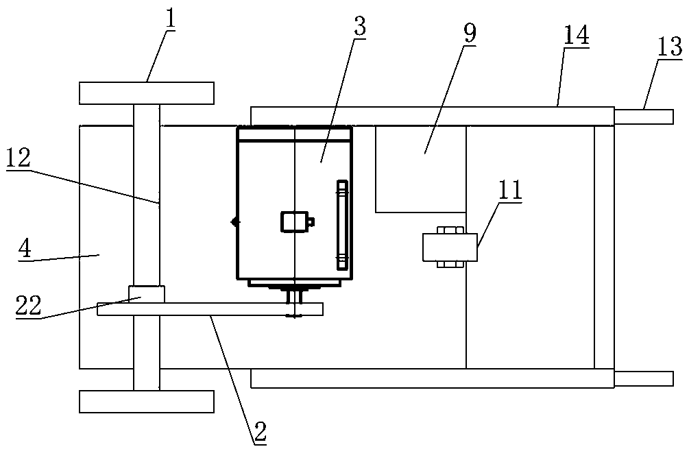 Self-balancing travelling bogie