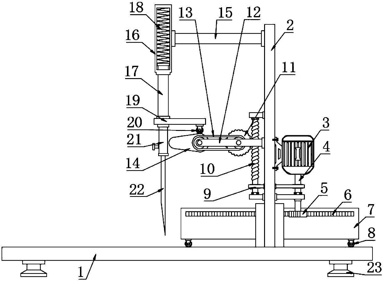 Tofu processing slitting device with automatic pushing function