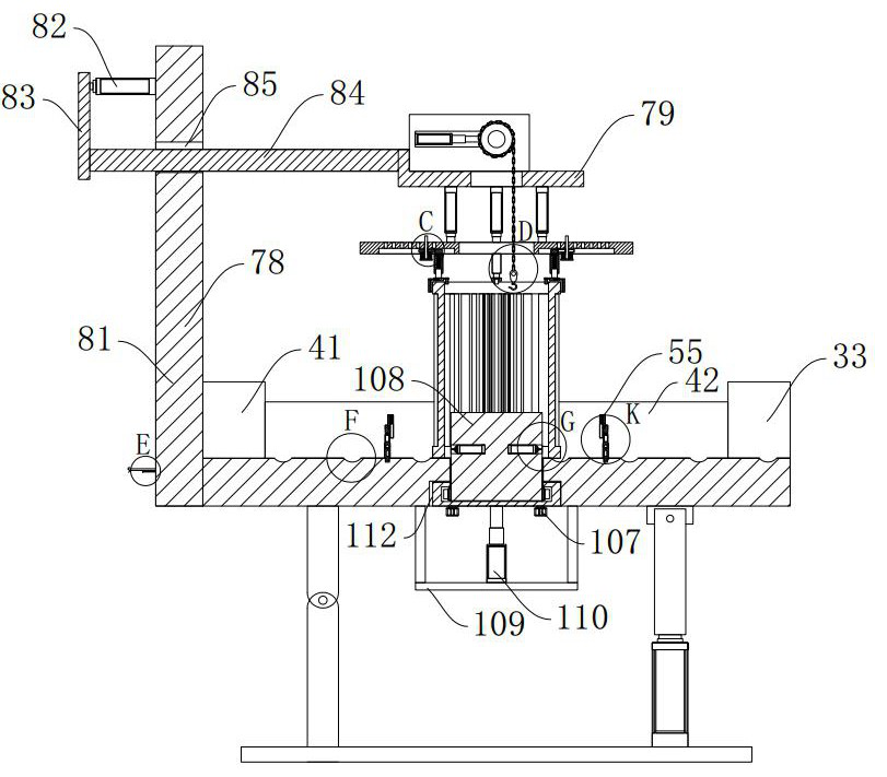 Multi-bubble adsorption type impurity removal motor maintenance workbench based on Pascal's law