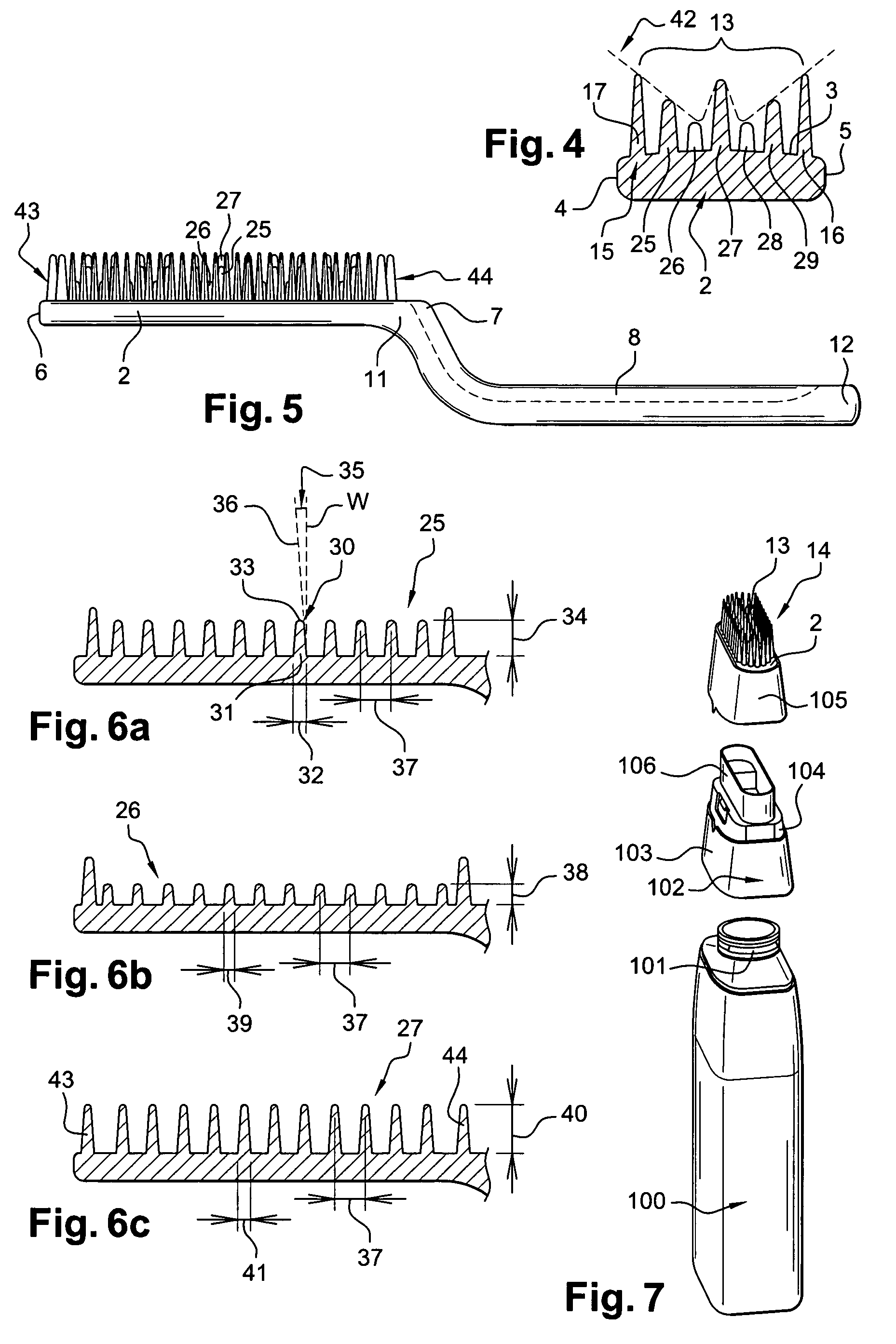 Device for applying a hair product