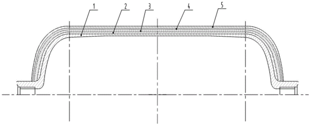 Basalt fiber and carbon fiber hybrid composite compressed natural gas cylinder and preparation method thereof