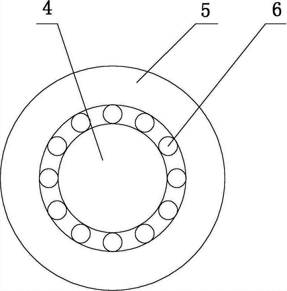 Mining-use hinged roller-column-type trough-type carrier roller