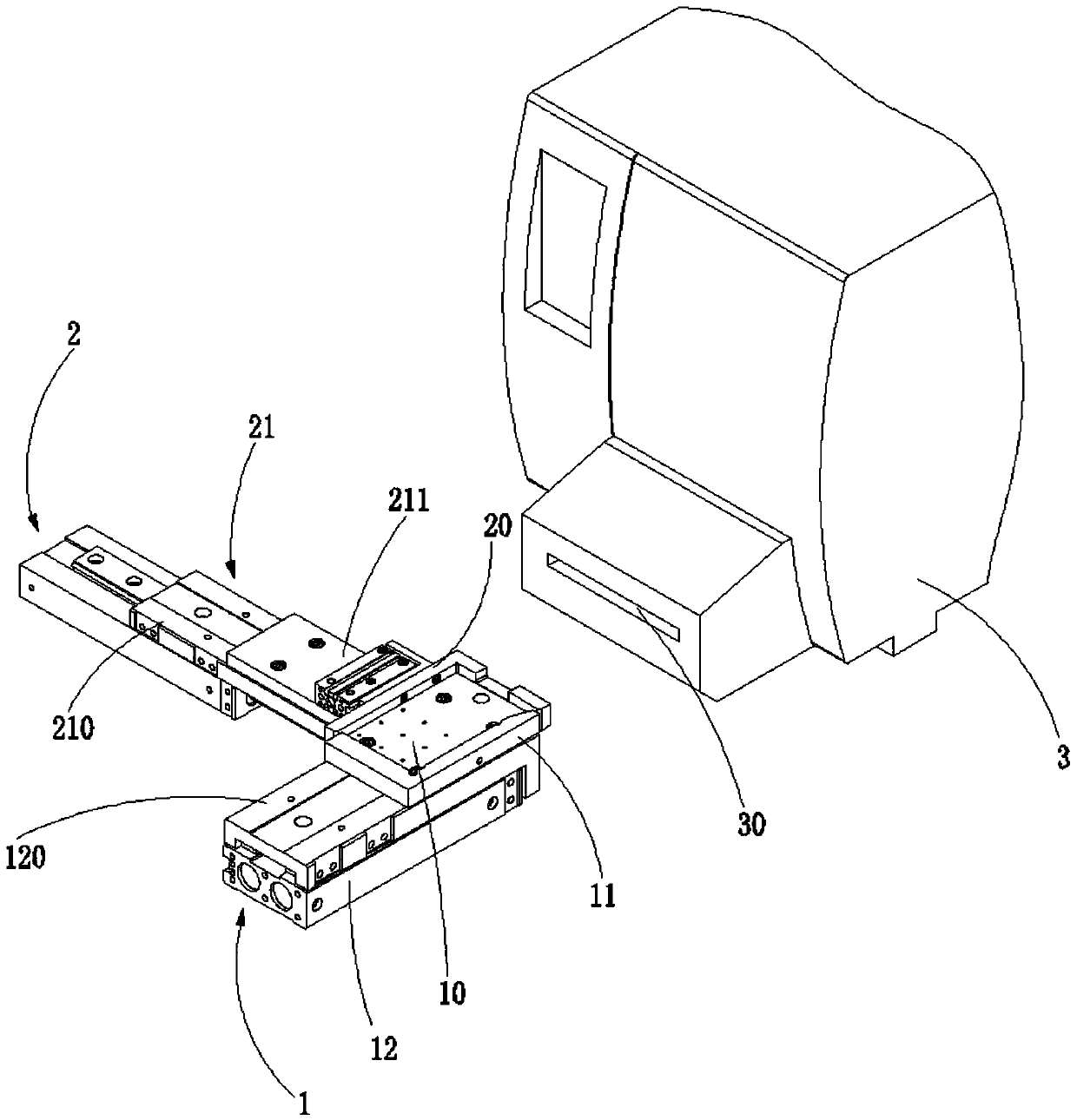 Label receiving and aligning mechanism