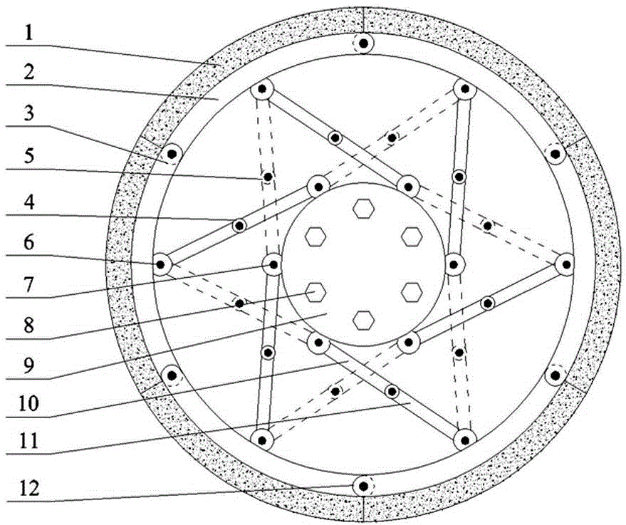 Segmental elastic wheel