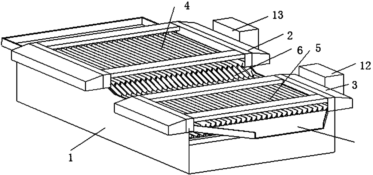 Tea leaf water-removing and straightening integrated machine