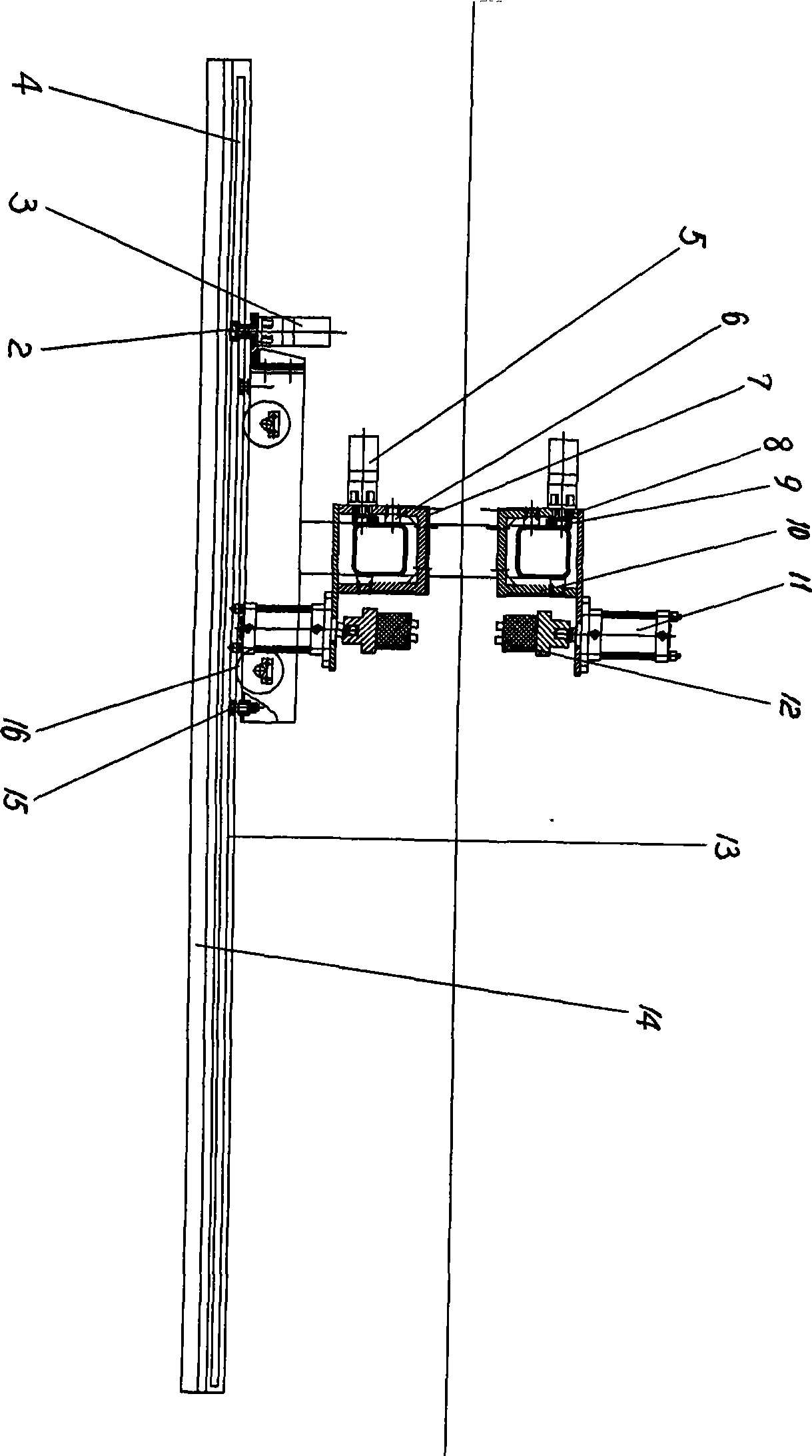 Automatic grinding device for inspection of band steel