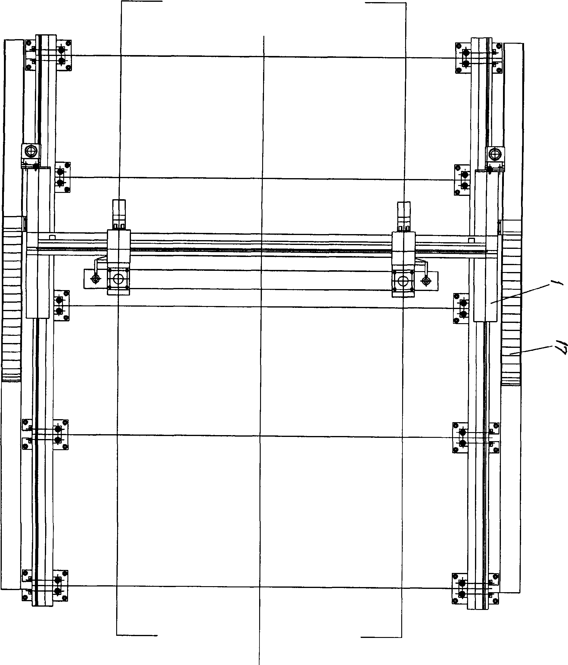 Automatic grinding device for inspection of band steel