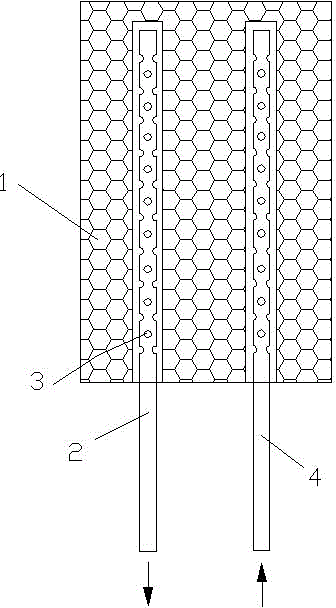 Negative pressure drainage dressing having attraction and flushing functions