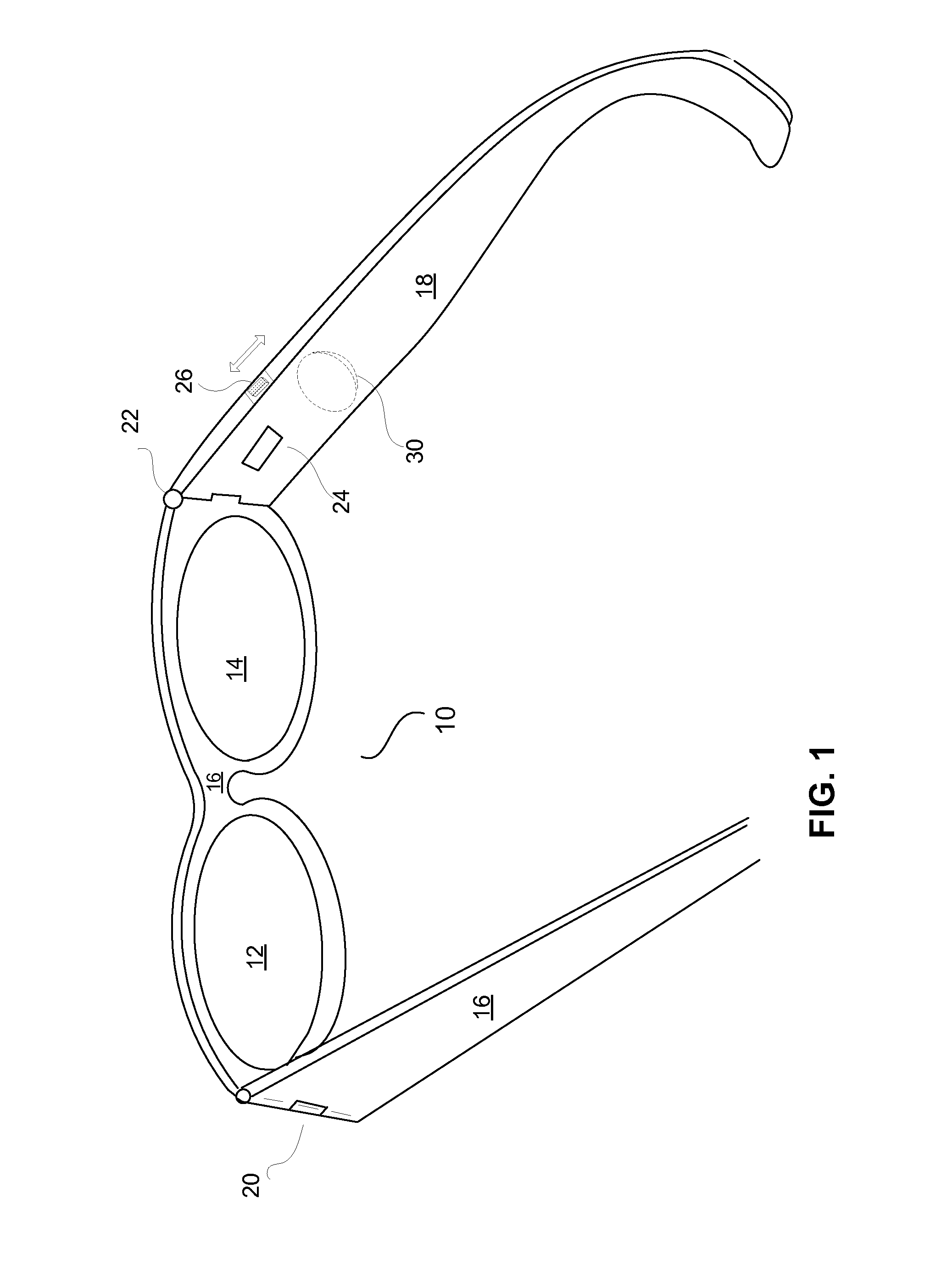 Eyeglasses with RFID tags or with a strap