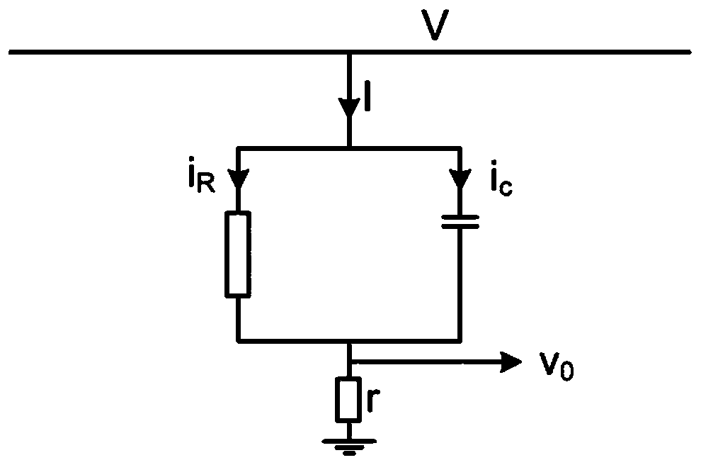 Method and device for determining capacitive component parameters