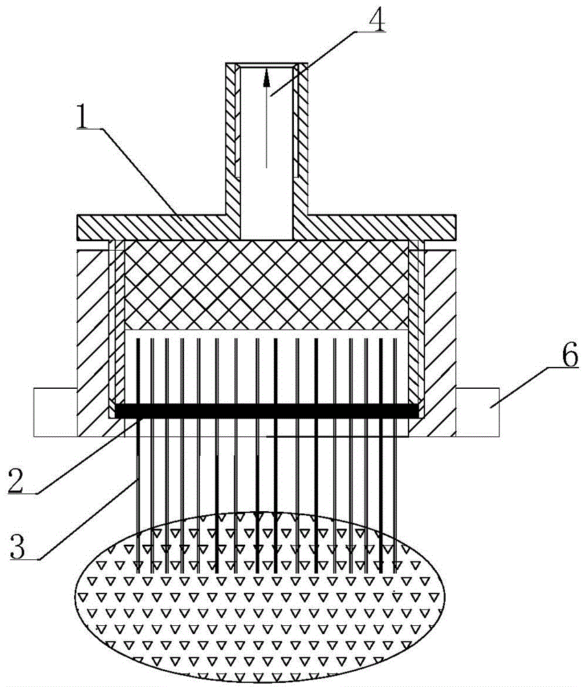 Device and method for abrasive material multilayer orderly arraying