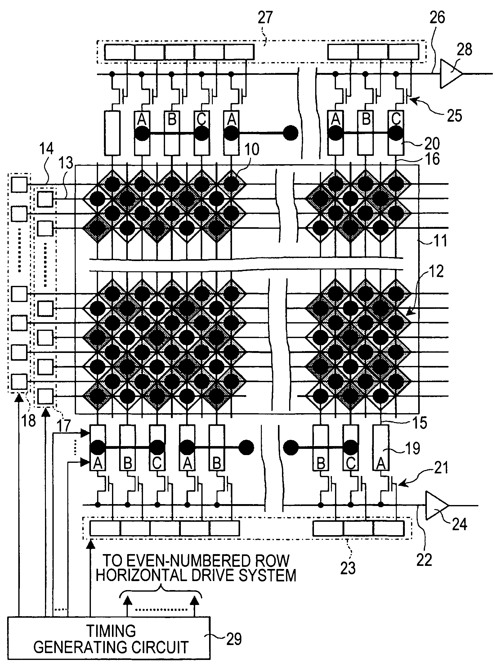 Drive method for solid-state imaging device, solid-state imaging device, and imaging apparatus