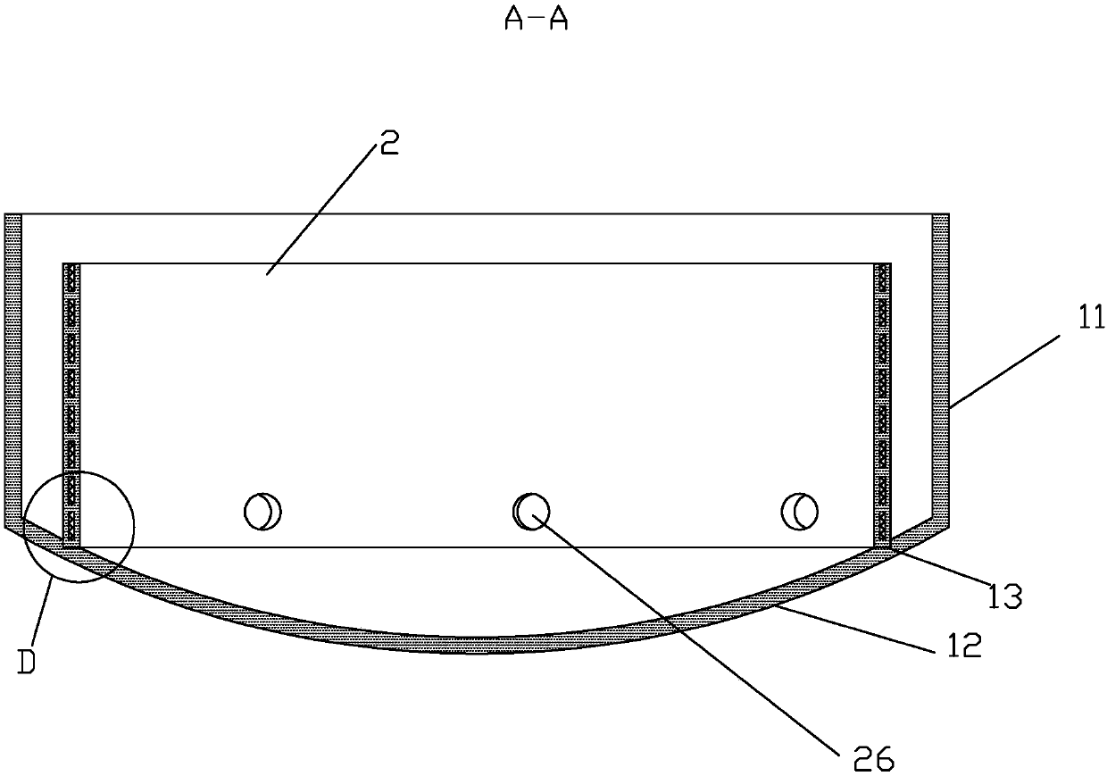 Combined type quartz crucible for monocrystalline silicon growth and preparation method thereof